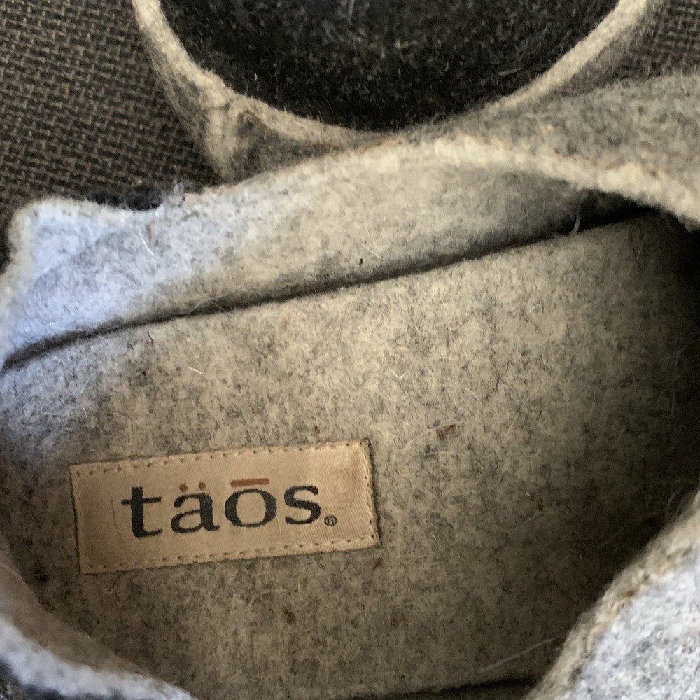 Taos Convertawool Charcoal Leopard Wool Clogs Shoes 40 9 - Picture 5 of 8